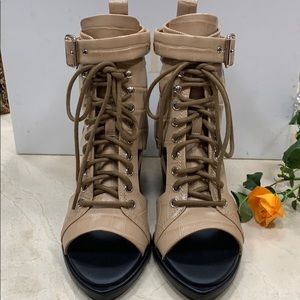 CHLOE RYLEE CUTOUT CROC-EMBOSSED BOOTIES